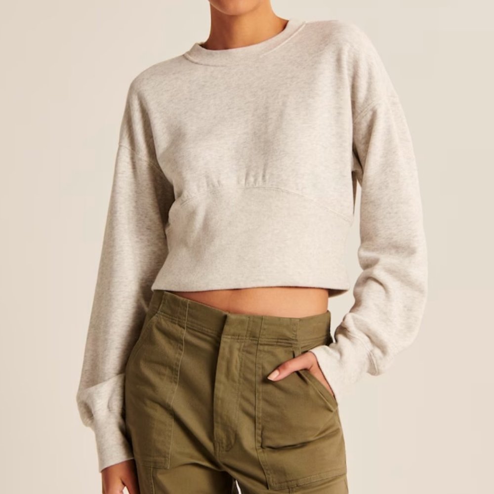 abercrombie corset crew sweatshirt